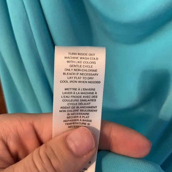Michael Kors light blue tank top mini dress with ruched pleating in front 😍😍😍 - Picture 8 of 10